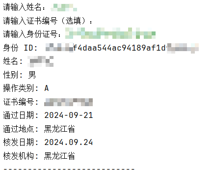 正确输入结果